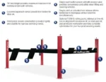 Challenger 4P14XFX 4P14series Ex-Length Hydraulic Four Post Lifts 14,000 lbs