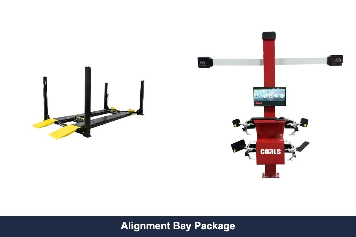 Alignment Bay Package — 15K Alignment Lift + Coats CWA 6000 Aligner Alignment Bay Package — 15K Alignment Lift + Coats CWA 6000 Aligner