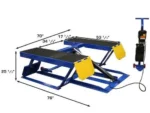 Atlas® LR-06P Portable Low Rise Scissor Lift 6,000 lbs