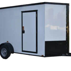 CY249 Cynergy 6×12 Enclosed Trailer SA White Blackout 81″