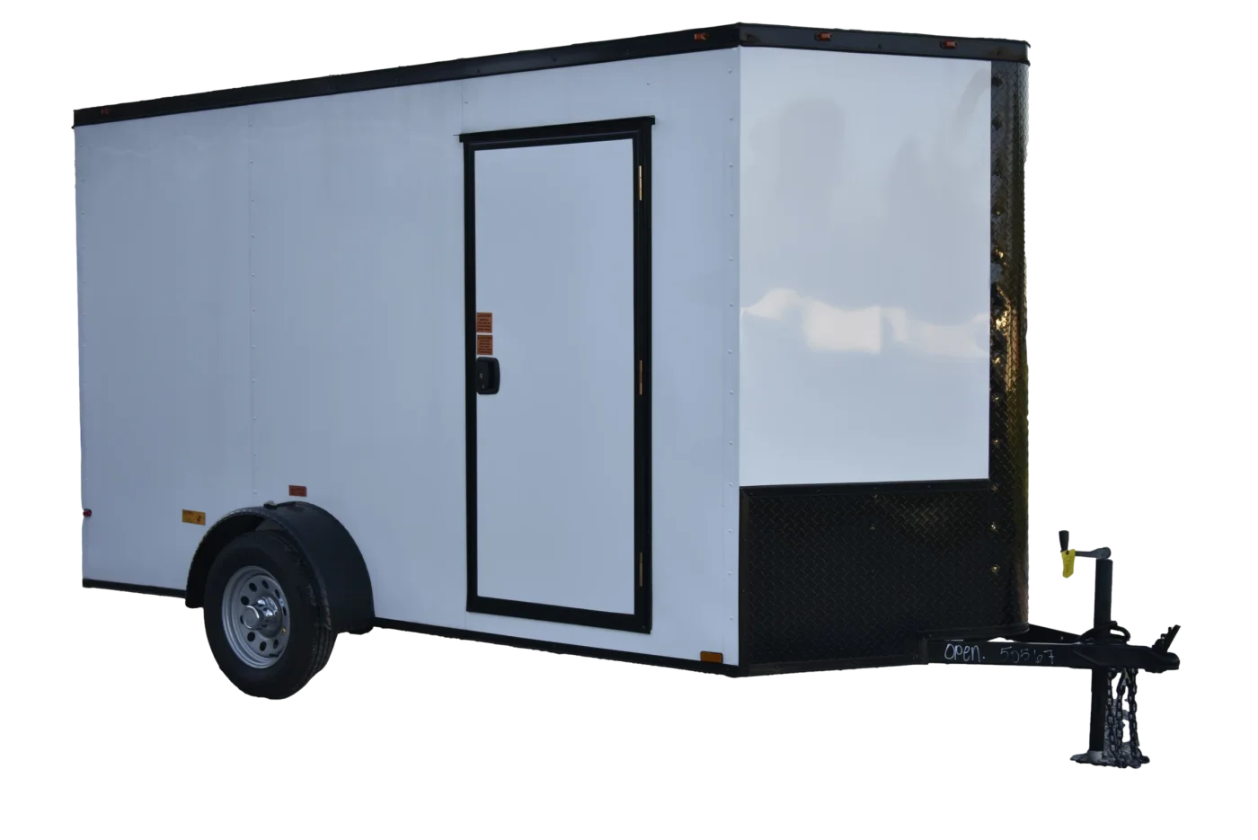 CY249 Cynergy 6×12 Enclosed Trailer SA White Blackout 81″ CY249 Cynergy 6×12 Enclosed Trailer SA White Blackout 81″