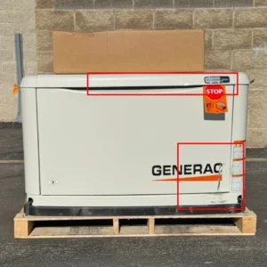 Generac 7291 26kW Guardian Generator with 200A SE Transfer Switch (Scratch & Dent) — Model/SKU 7291-SD22