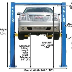 Atlas® OH-10X Ex-Tall/Ex-Wide 2 Post Lift 10,000 lbs