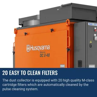 Husqvarna Blastrac DC2-48 | Dust Collector