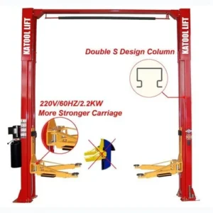 Katool KT-M110 Symmetric 2 Post Clear-Floor Car Lift 11,000 lbs