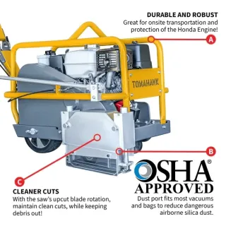 Soft Cut Concrete Saw – 13 HP – 1.5″ Depth – 10″ Blade
