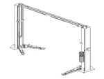 Whip WS112E-24 Symmetric Ex-Tall 2 Post Car Lift ALI Certified