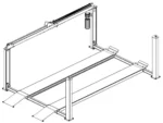 Whip Industries WFP12R-E Extended Length Four Post Car Lift 12,000 lb. Capacity