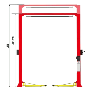 AMGO® Hydraulics OH-9 Super-Asymmetric® 2 Post Lift 9,000 lbs
