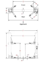 BendPak 9APF Floorplate Two-Post Lift for Low Ceilings 9,000 lbs
