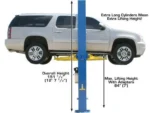 Atlas® OH-10X Ex-Tall/Ex-Wide 2 Post Lift 10,000 lbs