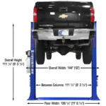 Atlas® Platinum PVL-9BP ALI Certified Base-Plate 2 Post Lift 9,000 lbs