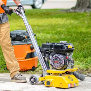 8″ Gas Concrete Scarifier Planer Grinder with 5.5 HP Honda Engine Blade Bundle