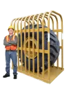 EarthMover Tire Inflation Cage