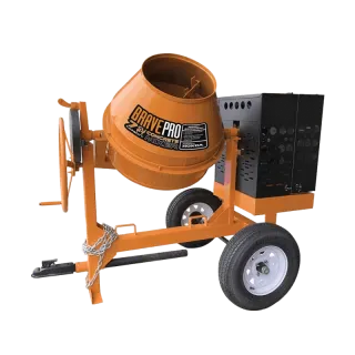 7 Cu Ft Concrete Mixer | Brave | Steel Drum | Honda Gas | Towable