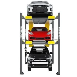 BendPak HD-973PX 9,000 & 7,000 Lb. Capacity Tri-Level Parking Lift – Extended / High Lift