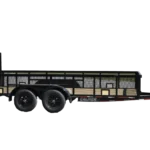 CA148 Caliber 7×16 Utility Trailer HD W/ 2′ Mesh Sides & Tube Gate