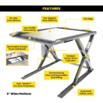 BendPak Autostacker™ A6W Ex-Wide Scissors Parking Lift Platform 6,000 lb w/Power Unit Console