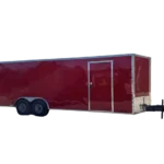 QC234 Quality 8.5×24 Enclosed Trailer TA 10K Red