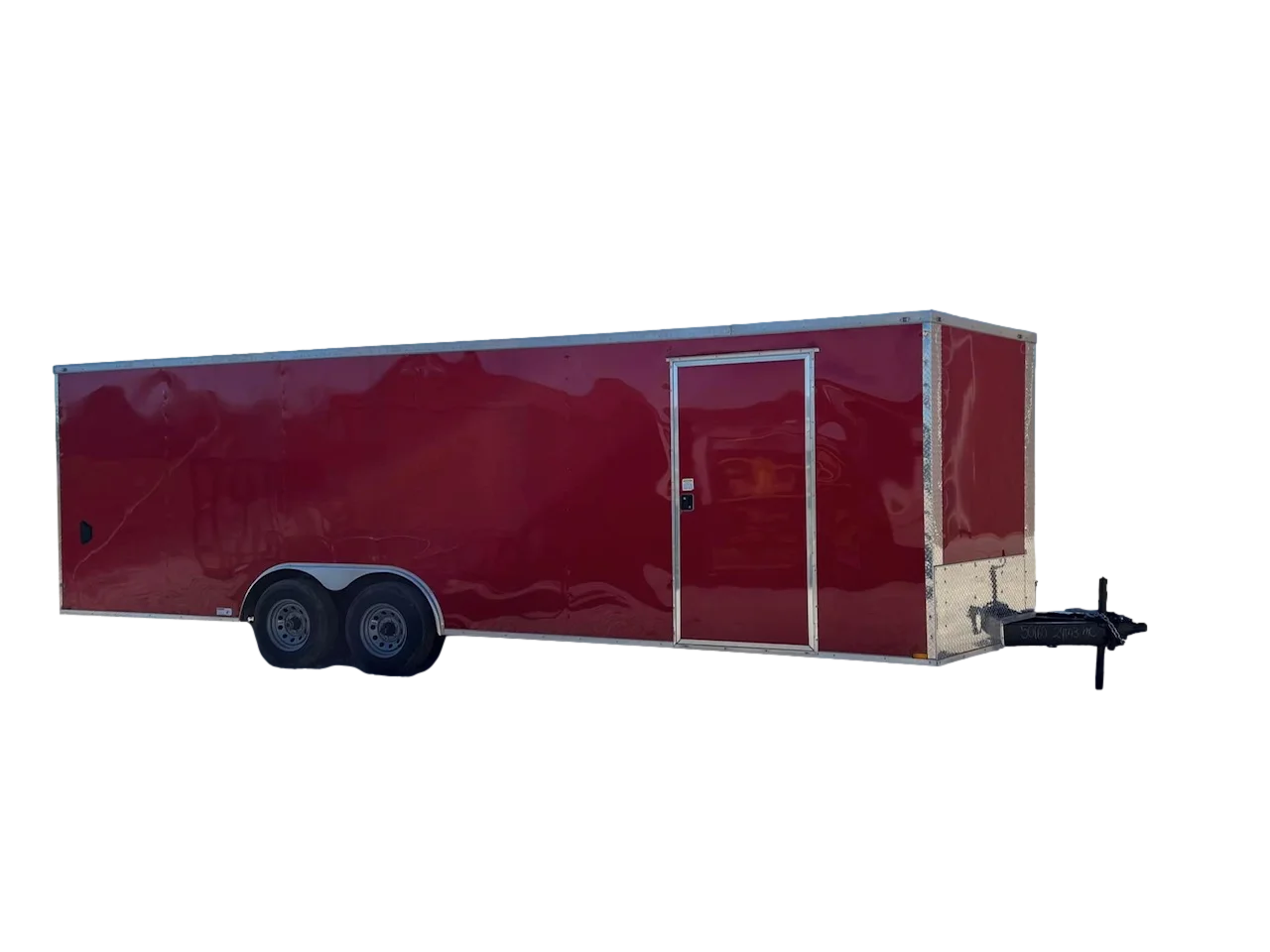 QC234 Quality 8.5×24 Enclosed Trailer TA 10K Red QC234 Quality 8.5×24 Enclosed Trailer TA 10K Red