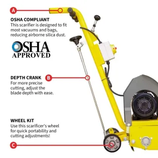 Tomahawk Concrete Scarifier eTSCAR-8 – Electric