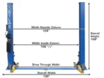 Atlas® BP8000 Floor Base-Plate 2 Post Lift 8,000 lbs