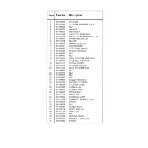 Coats CYLINDER – 82040981
