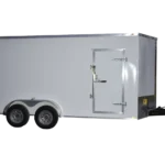 CY237 Cynergy 7×16 Enclosed Trailer TA White 84″