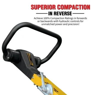 Reversible Plate Compactor – Honda GX200 – 6.5 HP – 7,000 lbs/ft_ W/ Free Vibration Impact Ironclad Gloves