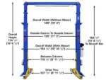 Atlas® Platinum PVL15 ALI Certified 2 Post Lift 15,000 lbs