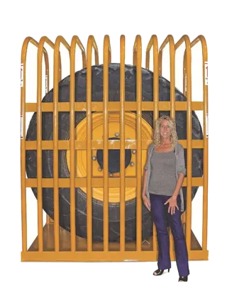 T112 12-Bar Earthmover Tire Inflation Cage