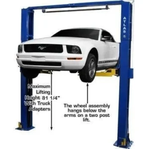 Atlas® PV10PX Symmetric/Asymmetric Heavy-Duty 2 Post Lift 10,000 lbs