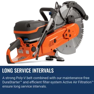 Husqvarna K970 SmartGuard Concrete Saw – Gas