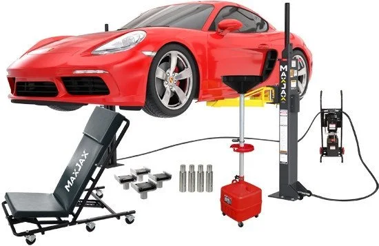 MaxJax® M7K Portable Two Post Garage Lift – Ultimate Package MaxJax® M7K Portable Two Post Garage Lift – Ultimate Package