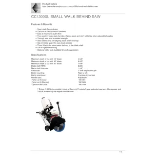 Walk-Behind Saw – Core Cut – 14″ Blade