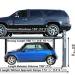 Atlas® 408-SL Premium Service/Parking 4 Post Lift 8,000 lbs