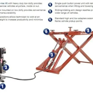 Challenger MR6 6,000 lb. Capacity Portable Mid Rise Lift