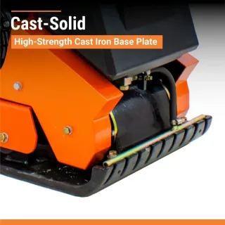 BravePro Forward Plate Compactor | 16 In. | Rubber Mat, Tank, and Wheel Kit | Honda GX160