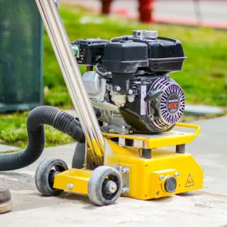 8″ Gas Concrete Scarifier Planer Grinder with 5.5 HP Honda Engine & Drum