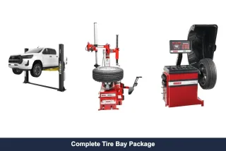 Complete Tire Bay Package — Lift, Tire Changer + Wheel Balancer