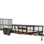CA145 Caliber 7X20 Utility Trailer 10K W/ 2′ Mesh Sides