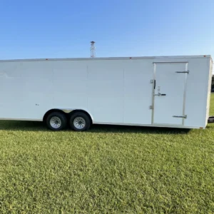 CY704 Cynergy 8.5×24 Enclosed Car Hauler 10K White