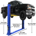 Atlas® Platinum PVL-9BP ALI Certified Base-Plate 2 Post Lift 9,000 lbs