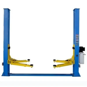 Katool KT-H105 Symmetric 2 Post Floor Plate Car Lift 10,000 lbs – Blue