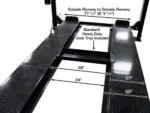 Atlas® Garage Pro 8000 Ext-L Ex-Tall Ex-Long Service/Parking 4 Post Lift 8,000 lbs