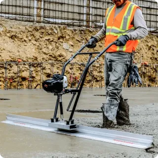 Tomahawk Power Concrete Screed Three Aluminum Blade Bundle (Choose 3 Boards) W/ Free Vibration Impact Ironclad Gloves