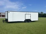 CY701 Cynergy 8.5×24 Enclosed Car Hauler 10K White Blackout
