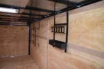 CY230 Cynergy 7×16 Enlcosed Trailer TA White W/ Racks