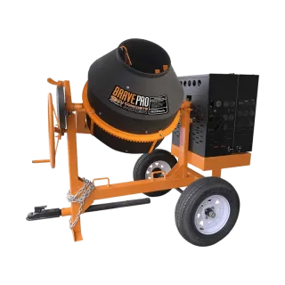 9 Cu Ft Concrete Mixer | Brave | Poly Drum | Honda Gas | Towable