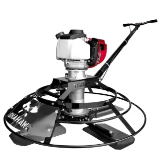 30″ Portable Honda Concrete Power Trowel with 18ft Bull Float Handle GX35